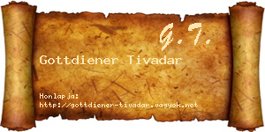 Gottdiener Tivadar névjegykártya